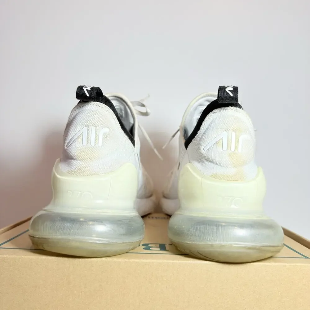 Nike Air Max 270 White Black Oreo Men's Size 13 Athletic Running Shoes Sneaker